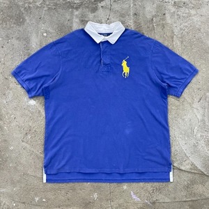 90&#039;s Polo by Ralph Lauren Big Pony 1/2 Rugby Shirt
