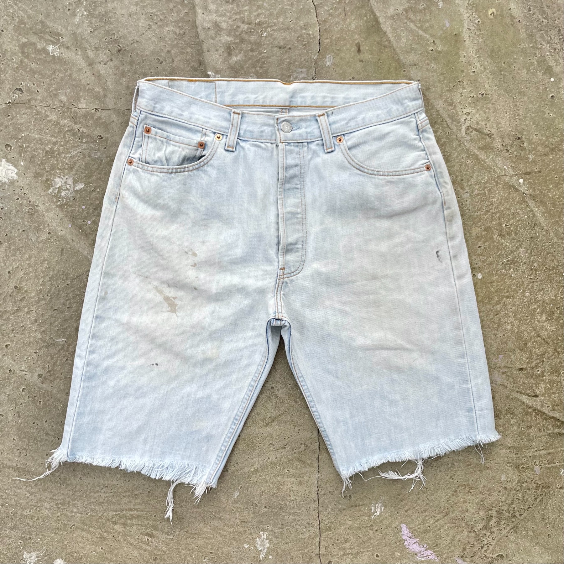 90&#039;s Levis 501 Cut Off Shorts (Made in SPAIN) - 32inch