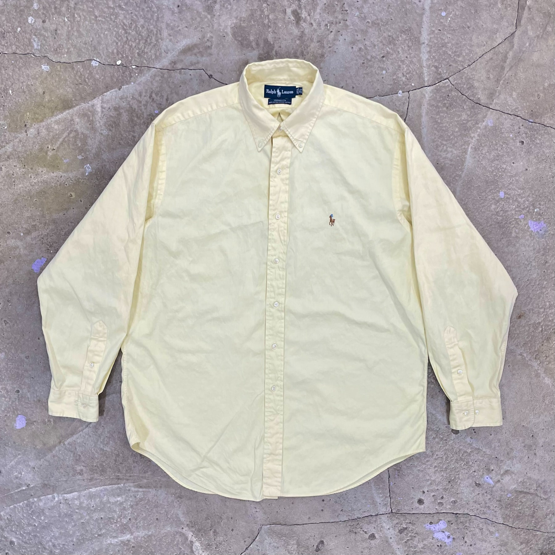 90&#039;s Polo Yarmouth Pinpoint Oxford Shirt - L