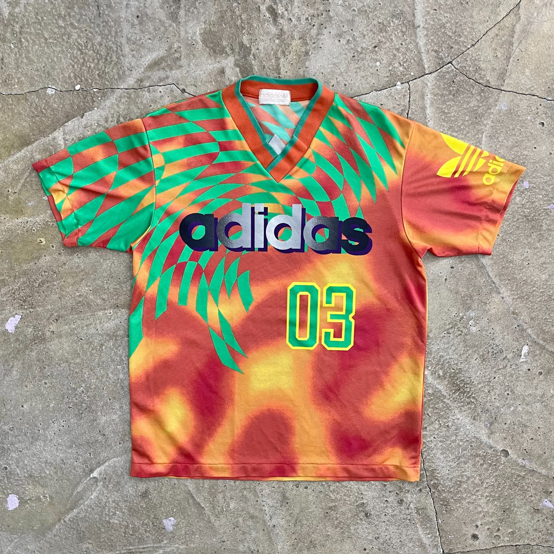 90&#039;s ADIDAS Football Jersey (Made in JAPAN) - L