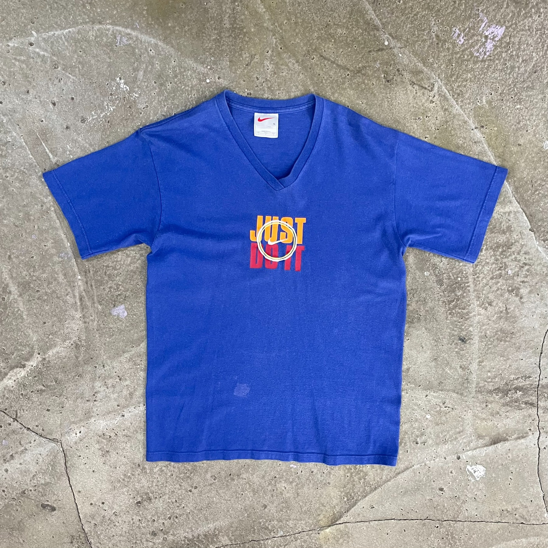 90&#039;s NIKE V Neck Tee (Made in USA) - L (실측 85)