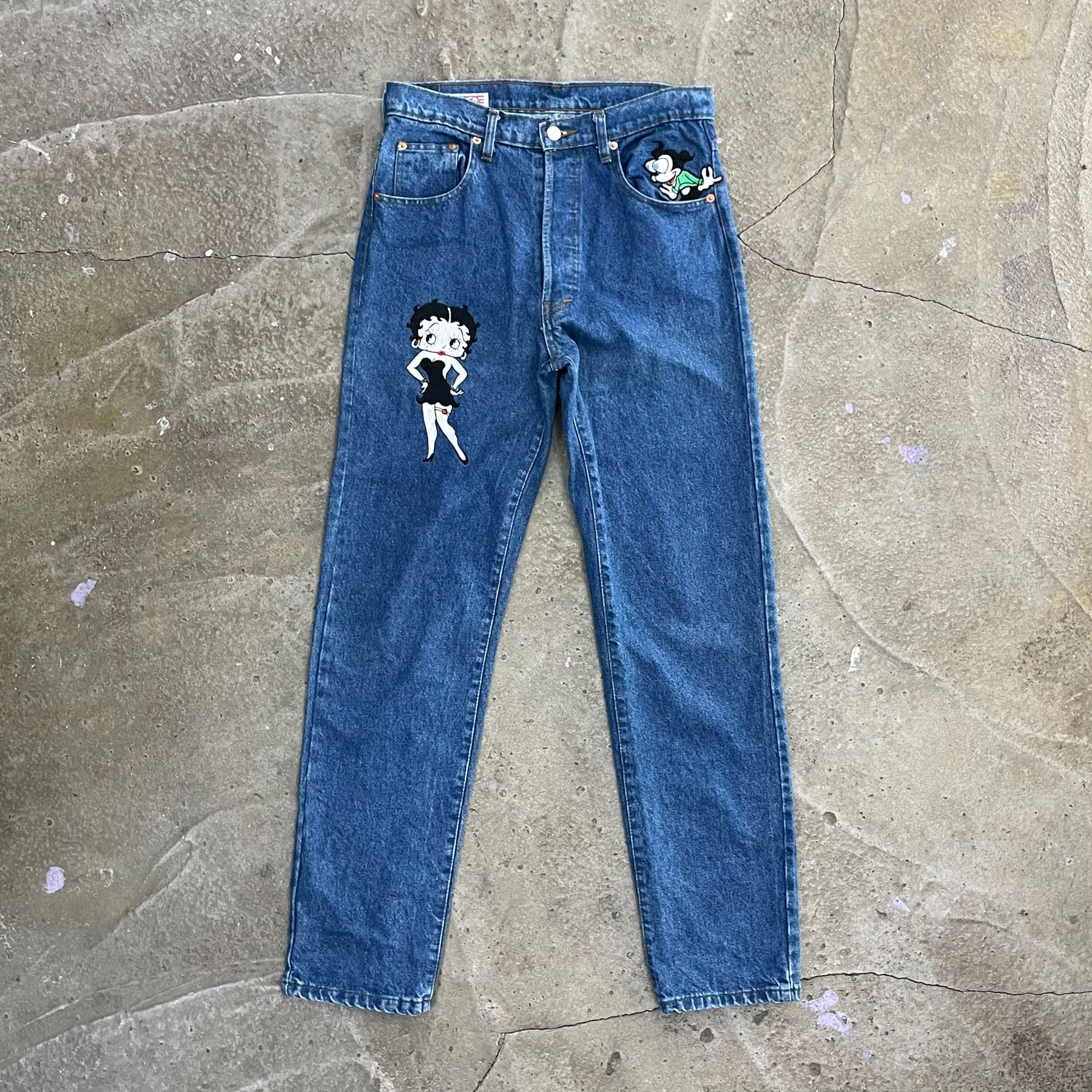 1992 Too Cute Betty Boop Jeans (Made in USA) - S (31inch)