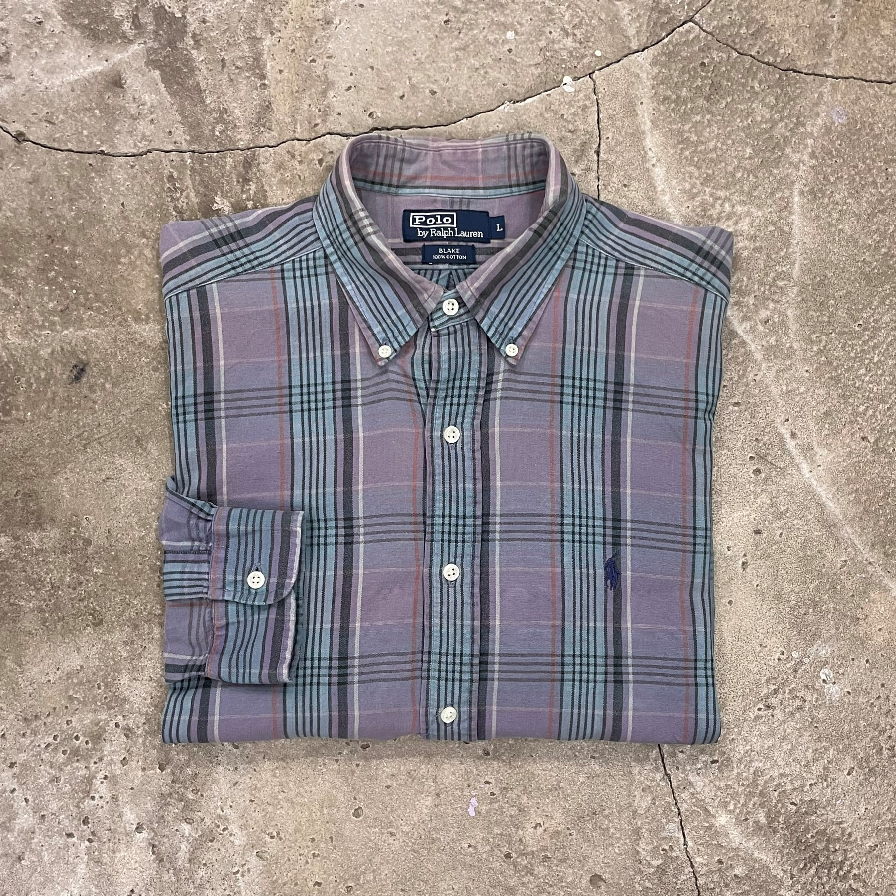 90&#039;s Polo Blake Oxford Shirt - L