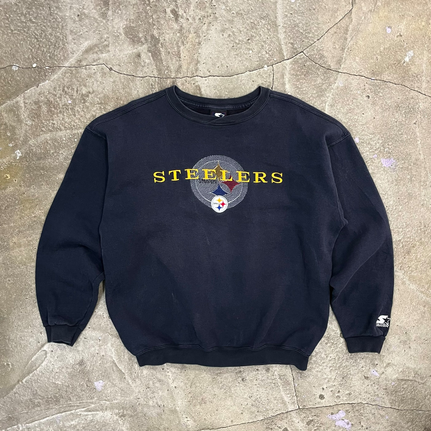 90&#039;s Pittsburgh Steelers Sweatshirt (Made in USA) - L