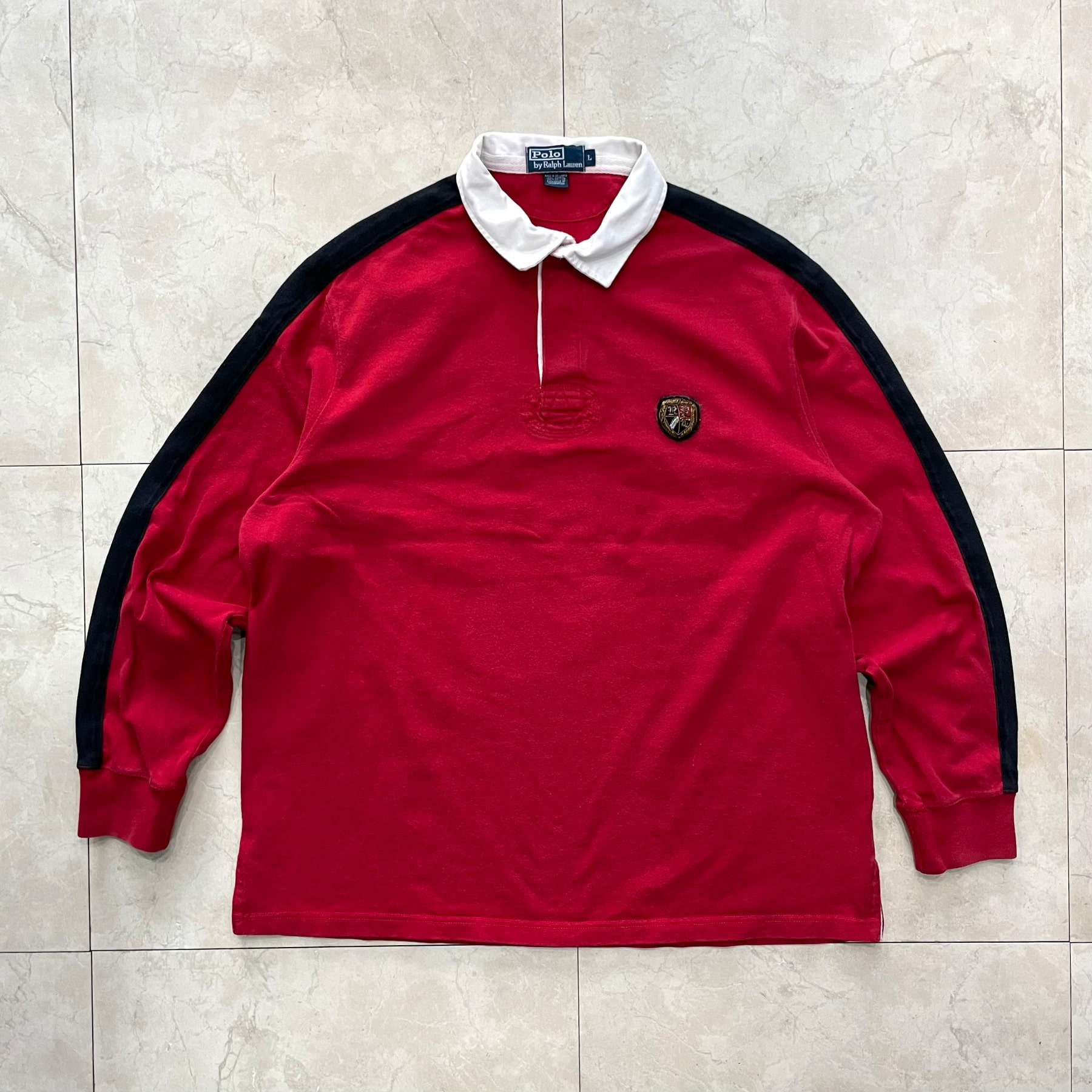 90&#039;s Polo Rugby Shirt - L