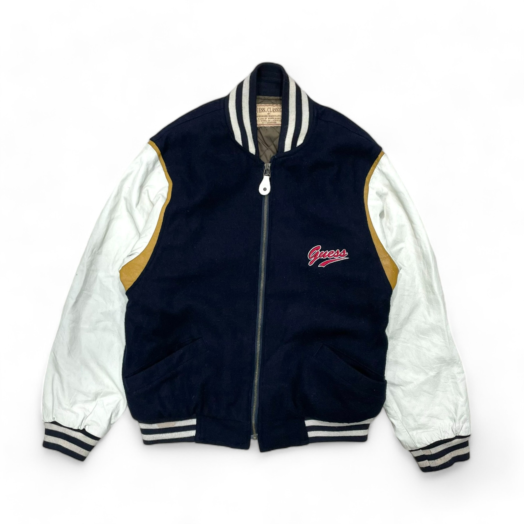 90&#039;s Guess Classic Varsity Jacket -100