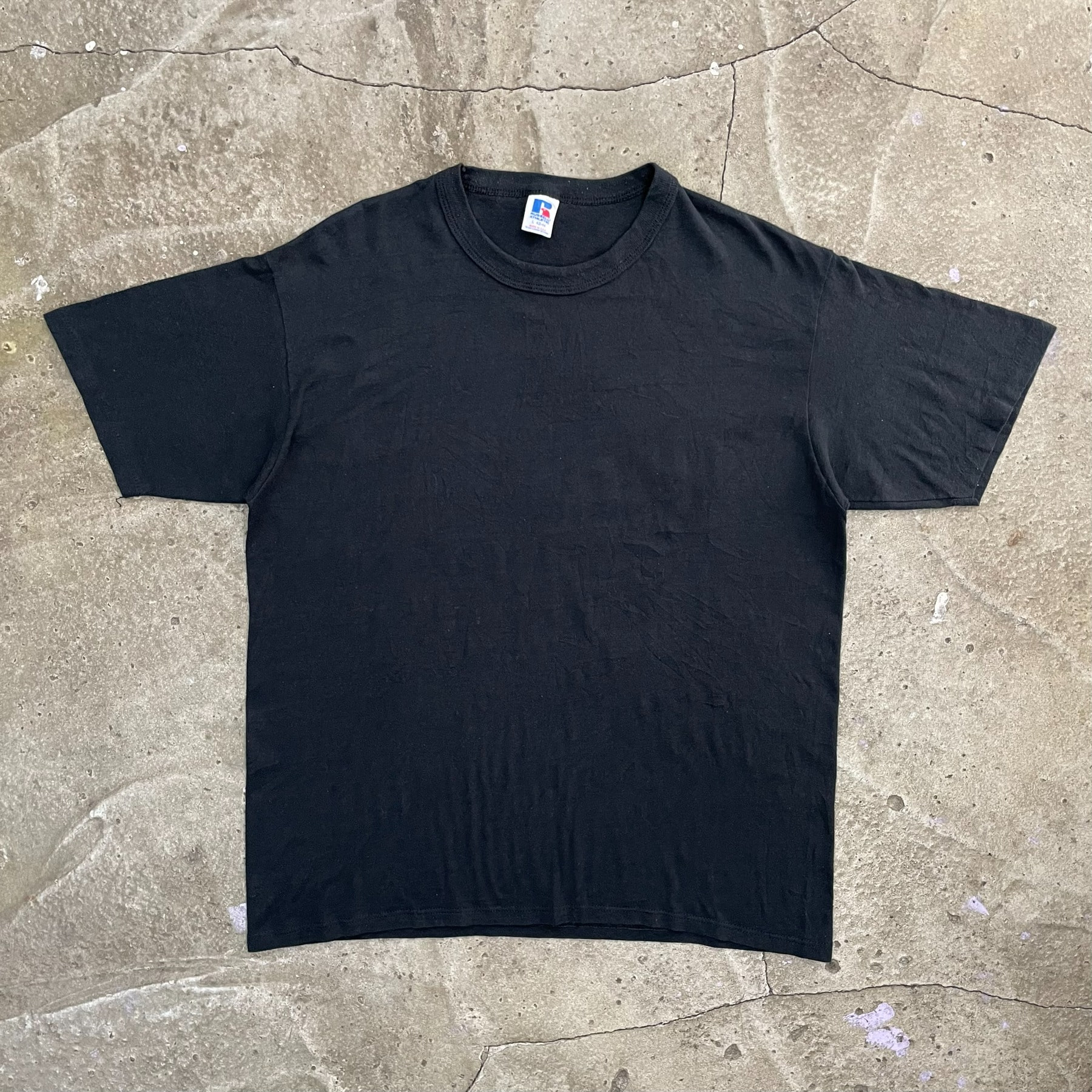 80&#039;s RUSSELL Plain Tee (Made in USA) - L