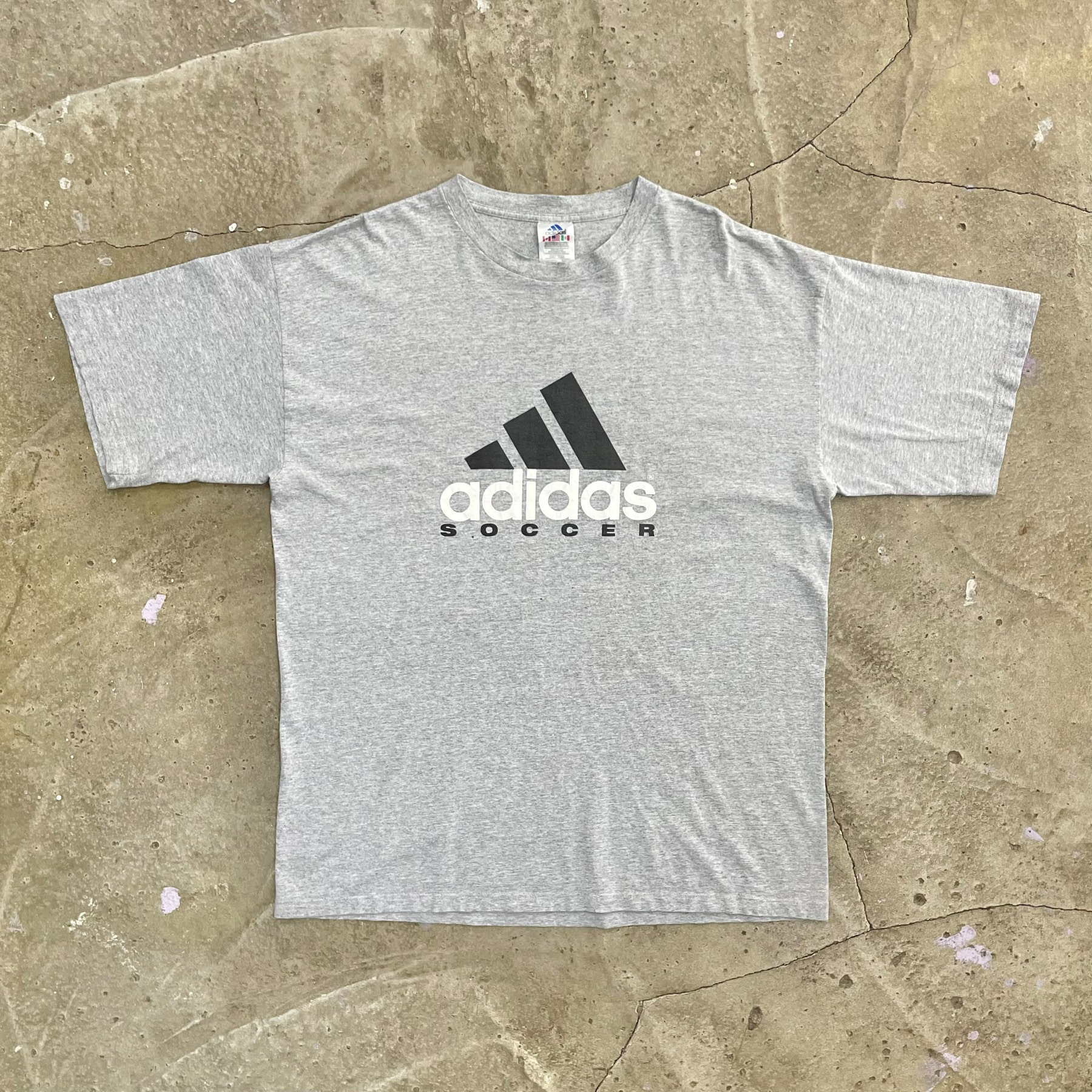 90&#039;s ADIDAS Soccer Tee (Made in USA) - XL