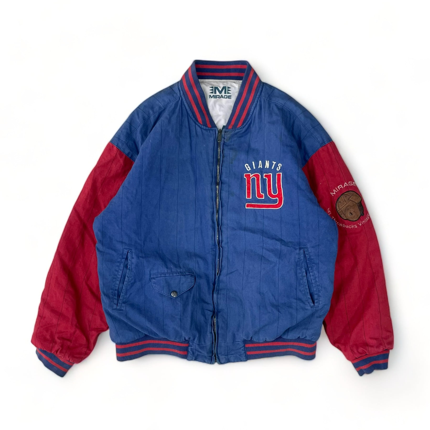 90&#039;s New York Giants Reversible Stadium Jacket - XL