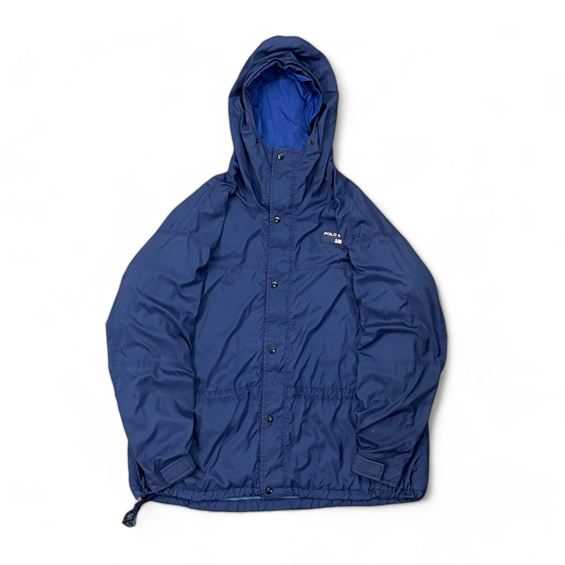 90&#039;s Polo Sport Nylon Hooded Jacket - XL